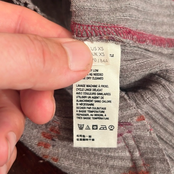 Free People Layer Me Henley in Washed Floral Grey, size XS - Picture 7 of 13